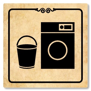 Prádelna, 118x118mm, pergamen, Texas